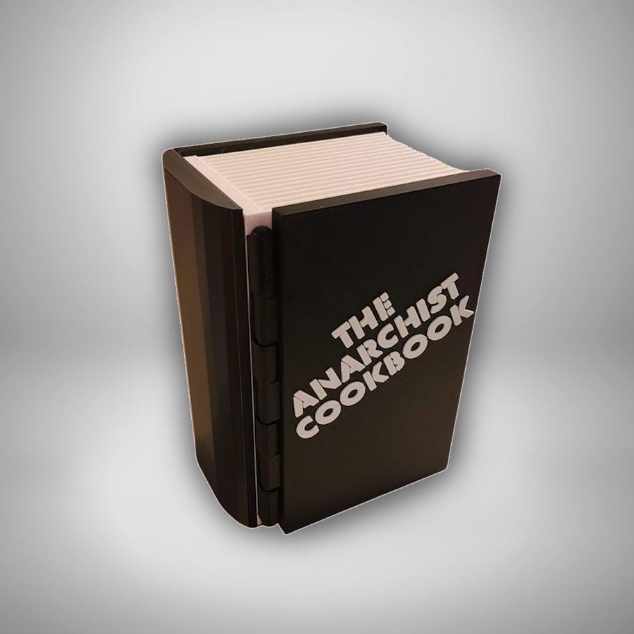 Anarchist Cookbook Deck Box / Dice or Jewelry Box