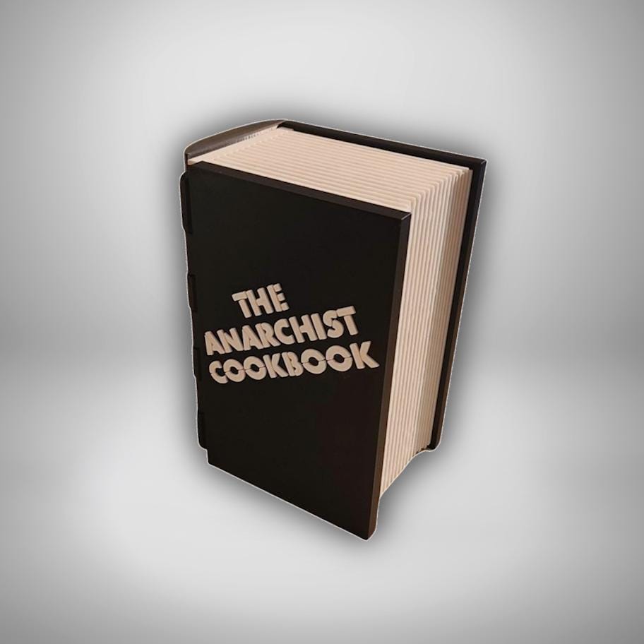 Anarchist Cookbook Deck Box / Dice or Jewelry Box