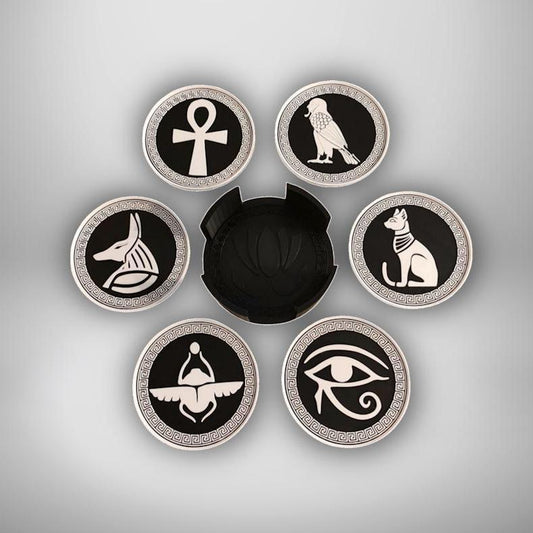 Egyptian Symbolism Coaster Set