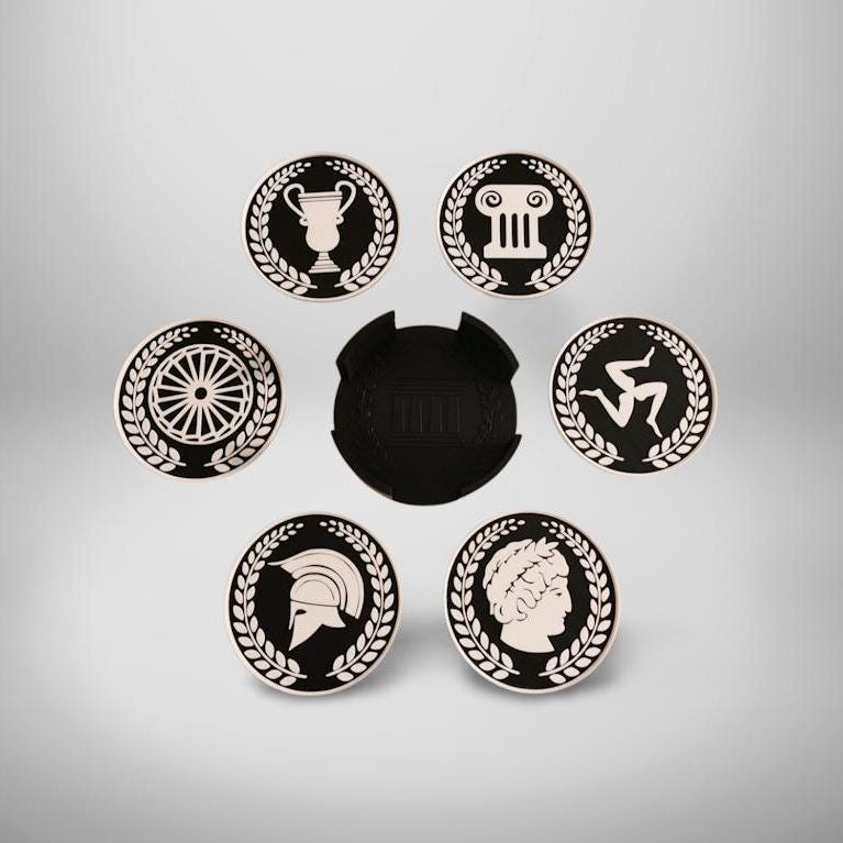 Roman Symbolism Coaster Set