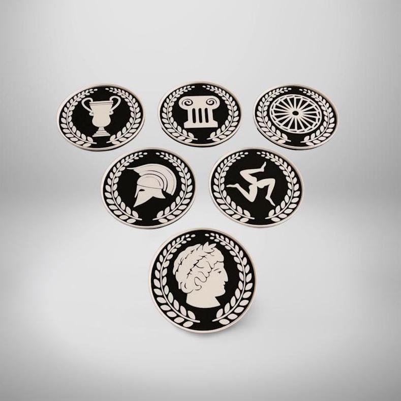 Roman Symbolism Coaster Set
