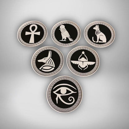 Egyptian Symbolism Coaster Set