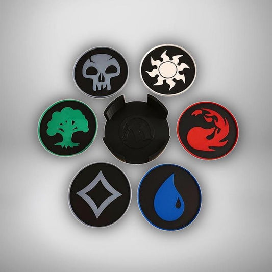 Magic the Gathering Mana Symbol Coaster Set