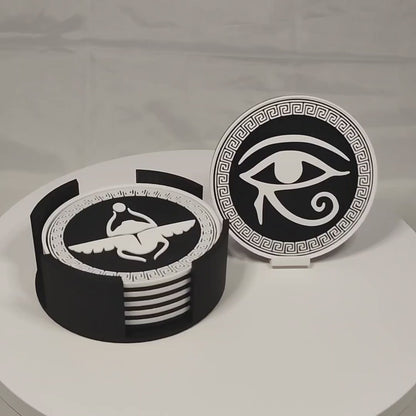 Egyptian Symbolism Coaster Set